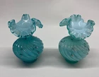 Fenton Hand Painted Rosebud Steigel Vase
