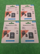 TeamGroup 32GB MicroSDHC UHS-I Memory Card Adapter 100 MB/s Class 10 New LOT 4