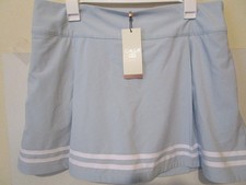 CALIA 15" TrueLight UPF 50 Side Zip 4 Pocket Womens Skort Light Blue Size 14