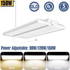 150W LED Linear High Bay Shop Light Indoor Ceiling Fixture Adjustable 3000-5000K
