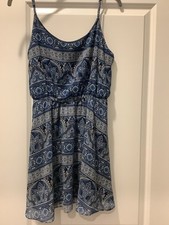 FOREVER 21 PRINT SUNDRESS SZ MED FULLY LINED, DOES NOT WRINKLE