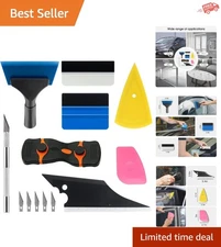 Car Auto Film Window Tint Tinting Installation Tools Kit Squeegee Scraper Blades