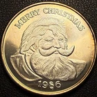 1 oz .999 Silver - Silver round Christmas 1986