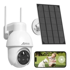 ANRAN Wireless Solar Security Camera System 360° PTZ  WIFI Outdoor Audio Q1 Pro