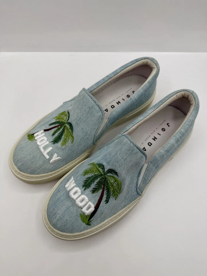 JOSHUA SANDERS 好莱坞标志牛仔运动鞋 乐福鞋 尺码 37 英国 4 — 第 3/4 张图片