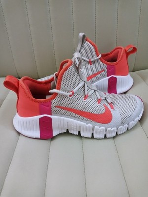 NIKE Women's Free Metcon 3 Shoes Sneakers  CJ6314 068 Gray Pink Size 8