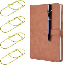 Pen Clip, 12 Pack Stainless Steel Pencil Clip Holder for Notebook, Books, Journa