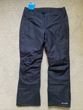 Womens Columbia Size L Black Omni-heat Ski/Sniwboarding Bugaboo Pants NWT