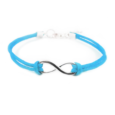 Bracciale Donna J.Endéar Con Pietre Naturali E Ciondolo Infinito Argento 925 - Elasticizzato 8mm - Ametista, Amazzonite, Agata - 3