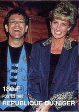 Niger #YT975 MNH 1997 Princess Diana Elton John [945d Mi1436]
