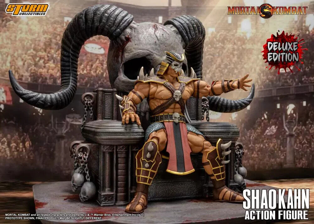 Storm Toys Mortal Kombat Shao Kahn Action Figure Model Throne 1/12