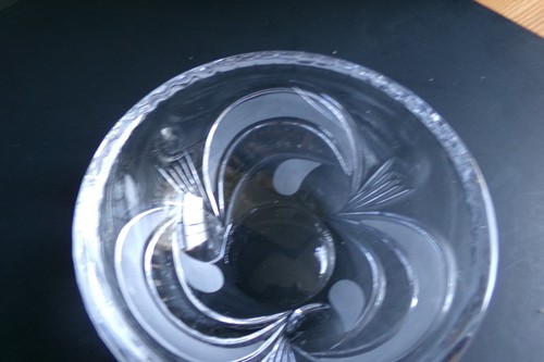 Vintage Rogaska Full Lead Crystal Frosted Swirl Bowl Candy Bowl, Slovenia, 5.5” - Picture 5 of 6