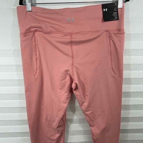 Under Armour Leggings Pink XL fitted high rise cropped leggings pants. - Picture 7 of 9