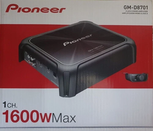 Pioneer GM-D8701 Mono 1600 Watt Subwoofer Amplifier 800 Watt RMS Class D Amp