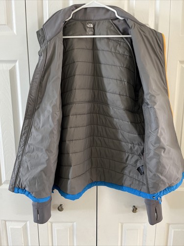 North Face Steep Series Flash Dry Zip Up GRAY/TURQUOISE Jacket Blue Sz XL - Picture 4 of 5