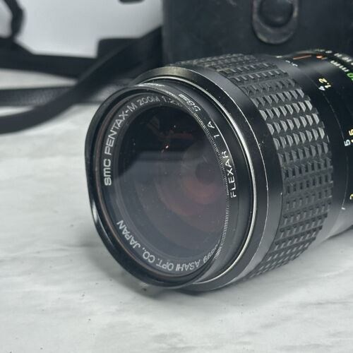 Pentax K1000 Black Silver 35mm Film Camera with 3 Lenses TESTED WITHOUT FILM - Picture 17 of 24