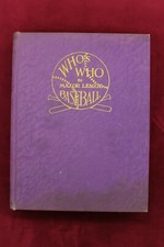 1933 WHO'S WHO IN BASEBALL Purple Hard Cover Edition 544 pages NRMT+