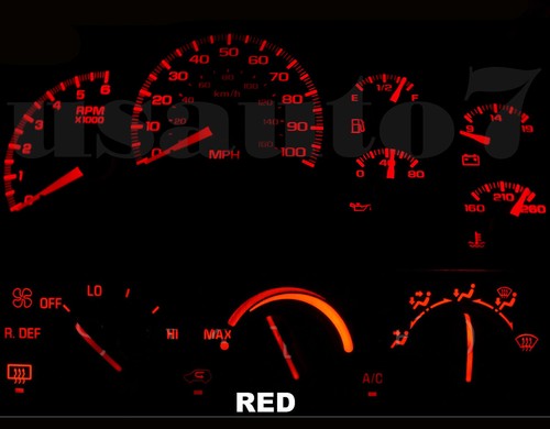 LED KIT for Silverado Tahoe Suburban GMC 95-99 CHEVY CLUSTER + Climate Control - Picture 14 of 15