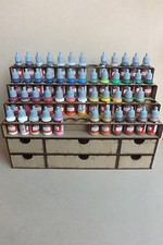Soporte Pintura 52 Botellero Almacenamiento Cajón para warpaint Vallejo, wargames, hobby