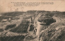 FRANCE 1923 Fort du Douaumont seen from the turret postcard