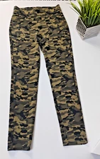 WOMEN'S MEDIUM JAG JEANS CAMO LEGGINGS THE MARLA JEGGING FAUX PANTS PULL ON