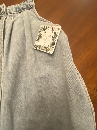 Chelsea And Violet Denim Overall Skirt Girls Size XL MSRP $52 - Picture 2 of 5
