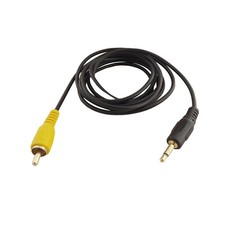 1x Gold 6Ft 3.5mm 1/8" Mono Male Mini Plug To RCA Male Audio Adapter Cable Cord
