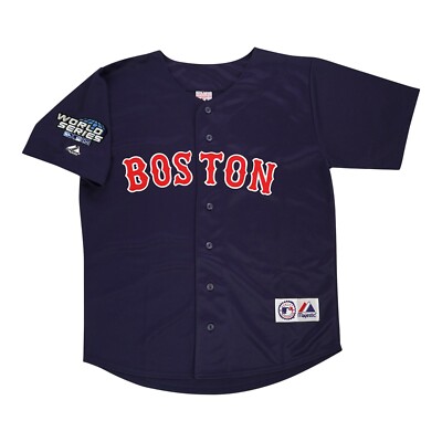 David Ortiz 2004 Boston Red Sox Alt Navy World Series Jersey Men's