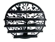 Wall Mount 5 Tier Nail Polish Rack Holder Tree Silhouette Salon Art Display