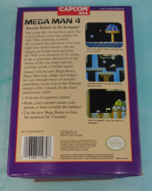 Mega Man 4 (Nintendo Entertainment System, 1992) NES Game, Manual & Box WORKS