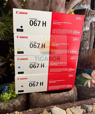 Canon 067H Set Toner Cartridge High Capacity Black Cyan Yellow