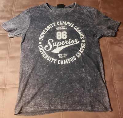 Herren T - Shirt '' University Campus League '' - Gr. M - grau - Tessentials