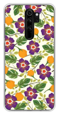 Coque Silicone Imprimée Pour Xiaomi Redmi Note 8 Pro - Motif Montée De Fleurs, Multicolore