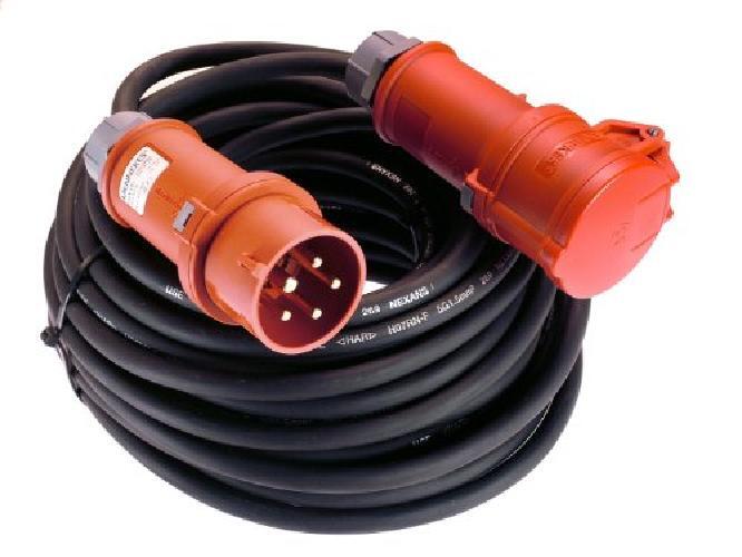 as - Schwabe 61306 - Prolunga CEE con invertitore di fase, 5 m, H07RN-F 5G4, 400