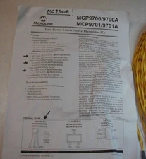 Microchip MCP9700A -40 to +125 degree C Temp Sensor, 5 pcs, NOS USA Stock
