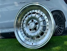 4 x 17 Inch 5x112 Barock Style Deep Dish Silver Wheels: Fits For Mercedes E S SL
