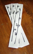 Mrs. Grossman Design Lines Lot of Three Retired Sticker Sheet ~ Brush Bamboo.