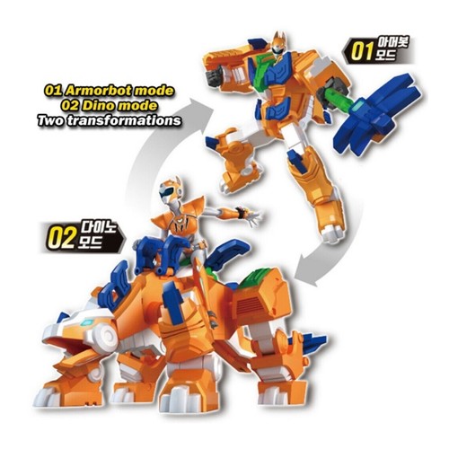 Mini Force Super Dino Power 2 Transformer Armorbot Robot Figure 9 SET - Picture 24 of 37