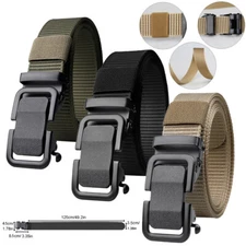 Men's Military Tactical Belt Adjustable Buckle Gun Belt Quick Release Nylon Belt