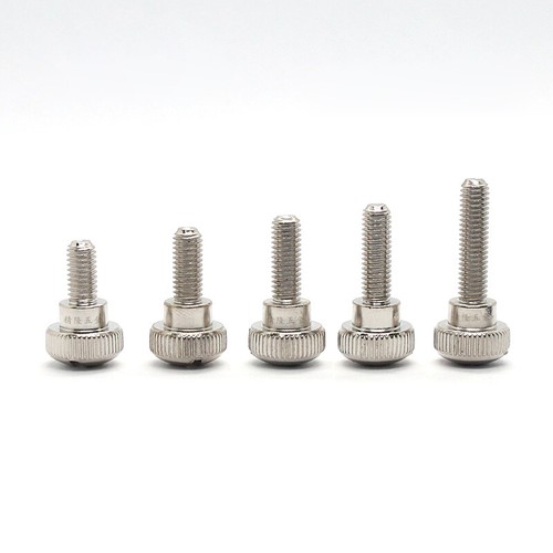 M5 M6 Carbon Steel Knurled Hand Screws L:10/12/14/16mm Large Head Thumb Bolts - Picture 5 of 23