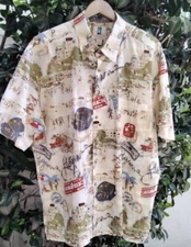 Vintage Hawaiian Aloha Shirt Laguna Beach California Kalhala Mens XL
