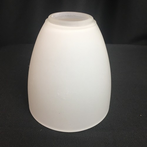 White Frosted Glass Shade for Ceiling Fan ~ 5" T ~ 1.75" Top & 4.5" Bottom Dia - Picture 7 of 8