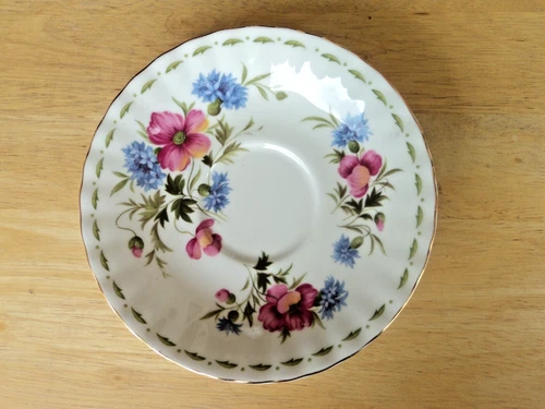Royal Albert -Flower of the Month Poppy Vintage 1970 Saucer Only Excellent Cond