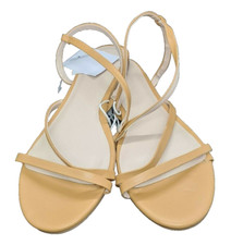 BNWT Ladies Sz 7 Anko Brand Casual Light Tan Strappy Style Sandals Flats Shoes