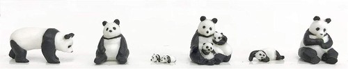 Kato 28-850 1/87 Panda Family (7 pcs.) - Picture 2 of 2