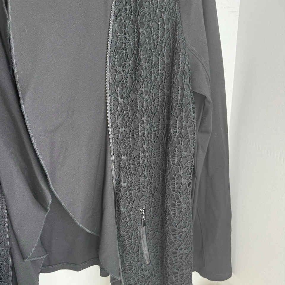 Chaqueta de Encaje Negra Moda Picadilly Nueva con Etiquetas Talla Grande Foto 4 de 4