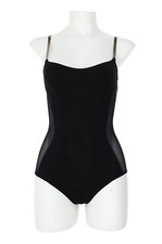 La Perla Black Plastic Dream One Piece Swimsu...