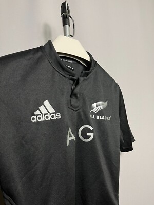ALL BLACK NEW ZEALAND SHIRT JERSEY ADIDAS M36147 MEN BLACK