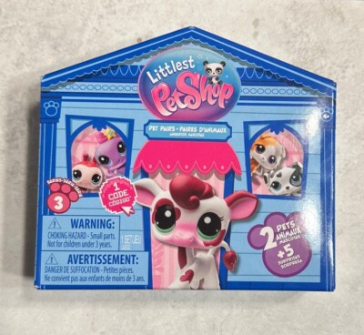 Lps Littlest Pet Shop G7 Wave 3 Pet Pairs Purple Paw #155 #154