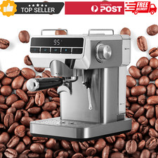 Devanti 20 Bar Coffee Machine Espresso Maker Milk Frother LED Display